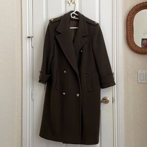 Perry Ellis Green Trench Coat